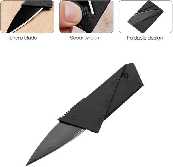 Card Folding Knife | Pocket Safety Cardsharp Blade Small Pocket Survival Knive For Camping, Survival, Fishing, Emergencies