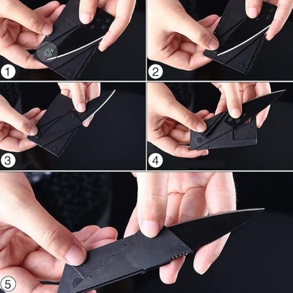 Card Folding Knife | Pocket Safety Cardsharp Blade Small Pocket Survival Knife